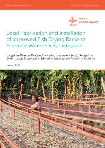 Local Fabrication and installation of Improved Fish Drying Racks to Promote Women’s Participation