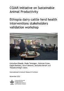 Sustainable Animal Productivity for Livelihoods, Nutrition and Gender inclusion (SAPLING): Ethiopia dairy cattle herd health interventions stakeholders validation workshop