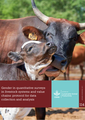 Gender in quantitative surveys in livestock systems and value chains: Protocol for data collection and analysis