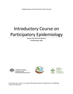 Introductory course on participatory epidemiology