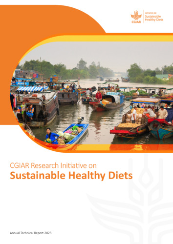 CGIAR Research Initiative on Sustainable Healthy Diets: Annual Technical Report 2023