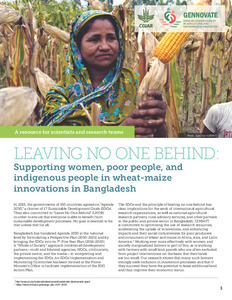 Leaving no one behind: Supporting women, poor people, and indigenous people in wheat-maize innovations in Bangladesh