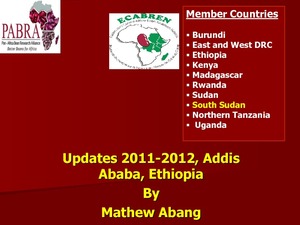 Updates 2011-2012, Addis Ababa, Ethiopia