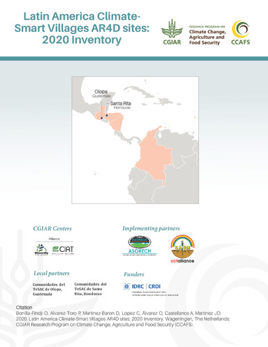 Latin America Climate- Smart Villages AR4D sites: 2020 Inventory