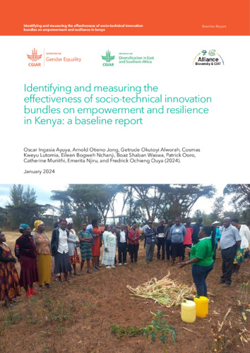 Identifying and measuring the effectiveness of socio-technical innovation bundles on empowerment and resilience in Kenya: A baseline report