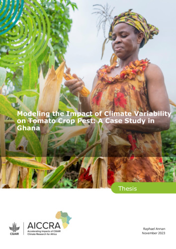 Modeling the Impact of Climate Variability on Tomato Crop Pest: A Case Study in Ghana