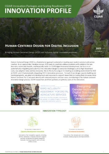 Human-Centered Design for Digital Inclusion: IPSR Innovation Profile