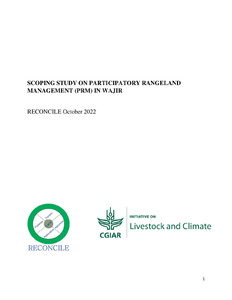 Scoping study on participatory rangeland management (PRM) in Wajir