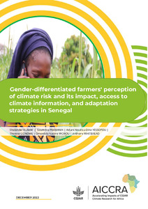 Gender-differentiated farmers' perception of climate risk and its impact, access to climate information, and adaptation strategies in Senegal