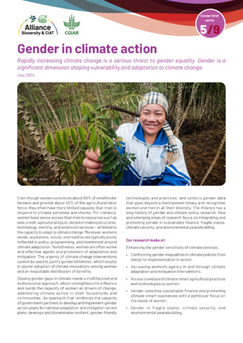 Gender in climate action