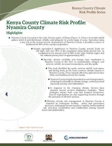 Kenya County Climate Risk Profile: Nyamira County