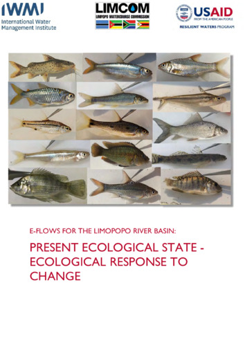 E-flows for the Limpopo River Basin: present ecological state - ecological response to change