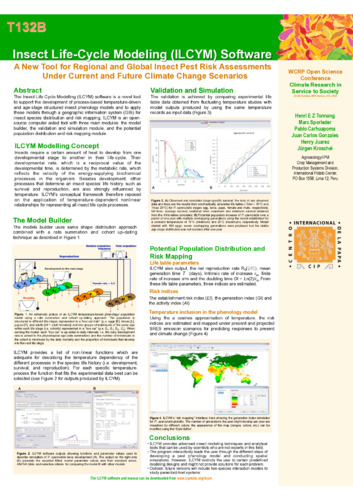 Insect Life-Cycle Modeling (ILCYM) Software: A new tool for regional and global insect pest risk assessments under current and future climate change scenarios.