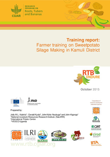 Workshop Report: Farmer training on sweetpotato silage making in Kamuli district.