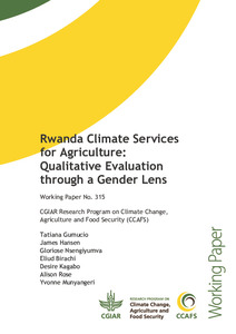 Rwanda Climate Services for Agriculture: Qualitative Evaluation through a Gender Lens