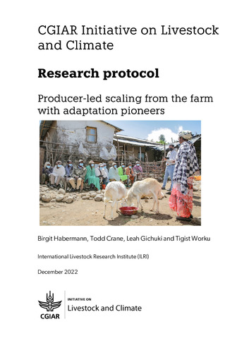 Producer-led Scaling from the Farm with Adaptation Pioneers