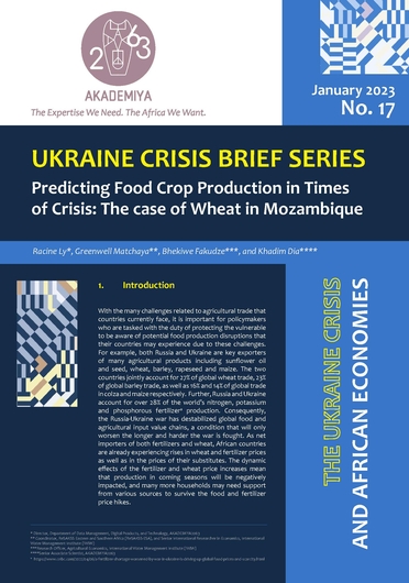 Predicting food crop production in times of crisis: the case of wheat in Mozambique