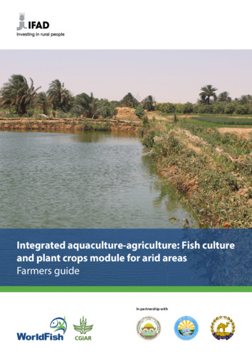 Integrated aquaculture-agriculture: Fish culture and plant crops module for arid areas