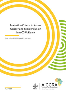 Evaluation Criteria to Assess Gender and Social Inclusion in AICCRA Kenya
