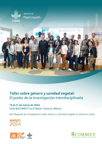 Taller sobre género y sanidad vegetal: El poder de la investigación interdisciplinaria