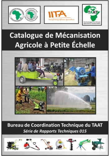 Small scale farm mechanization catalogue: Clearinghouse technical report series 015