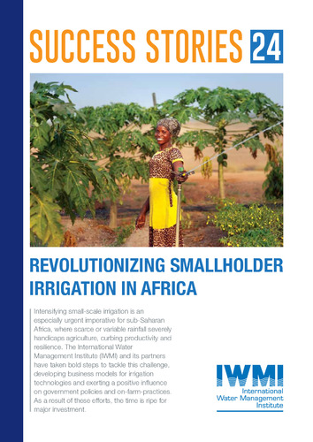 Revolutionizing smallholder irrigation in Africa