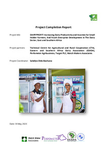 CTA Project Completion Report: DAIRYPROFIT