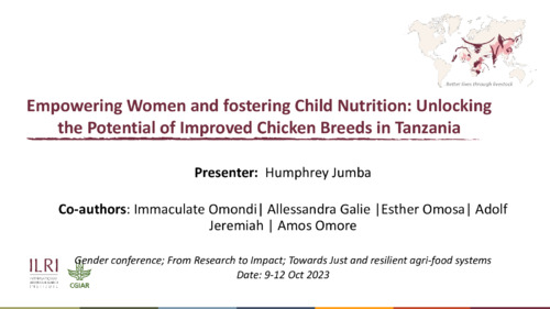 Empowering women and fostering child nutrition: Unlocking the potential of improved chicken breeds in Tanzania