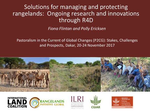 Solutions for managing and protecting rangelands: Ongoing research and innovations through R4D