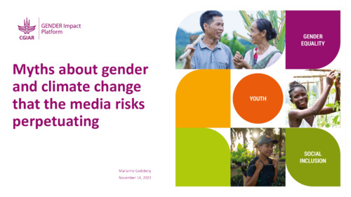 Myths about gender and climate change that the media risks perpetuating