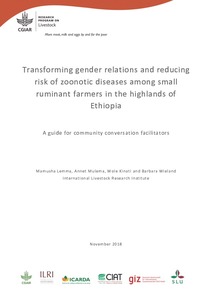 Transforming gender relations and reducing risk of zoonotic diseases among small ruminant farmers in the highlands of Ethiopia: A guide for community conversation facilitators