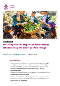 Assessing women’s empowerment initiatives collaboratively can create positive change