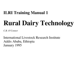 Rural dairy technology