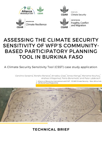 Assessing the climate security sensitivity of WFP’s community-based participatory planning tool in Burkina Faso: A Climate Security Sensitivity Tool (CSST) case study application