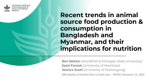 Recent trends in animal source food production and consumption in Bangladesh and Myanmar, and their implications for nutrition