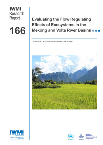 Evaluating the flow regulating effects of ecosystems in the Mekong and Volta river basins
