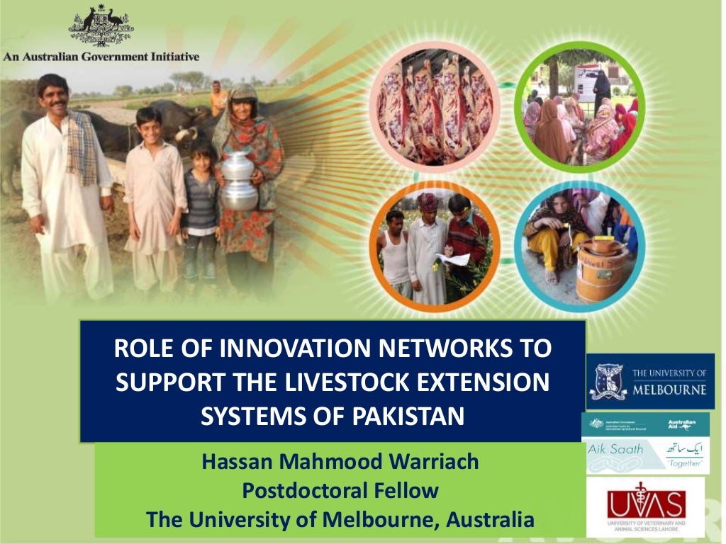Role of innovation networks to support the livestock extension systems of Pakistan