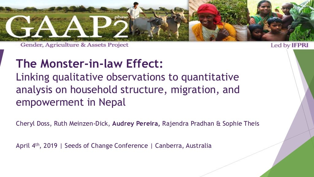 The monster-in-law effect: Linking qualitative observations to quantitative analysis on household structure, migration and empowerment in Nepal