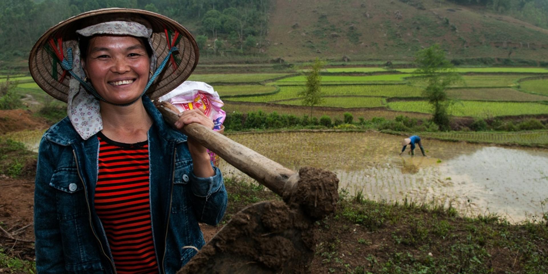 A farmer in Vietnam