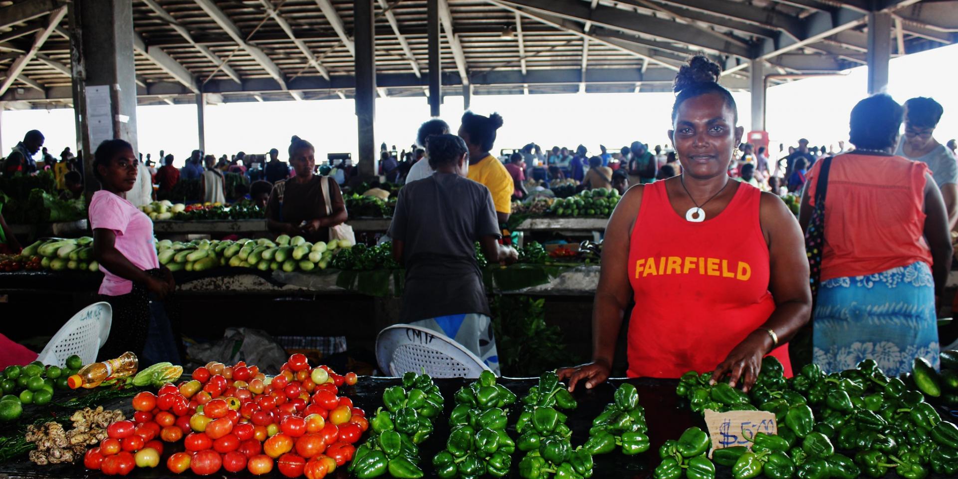 Food produce on the market