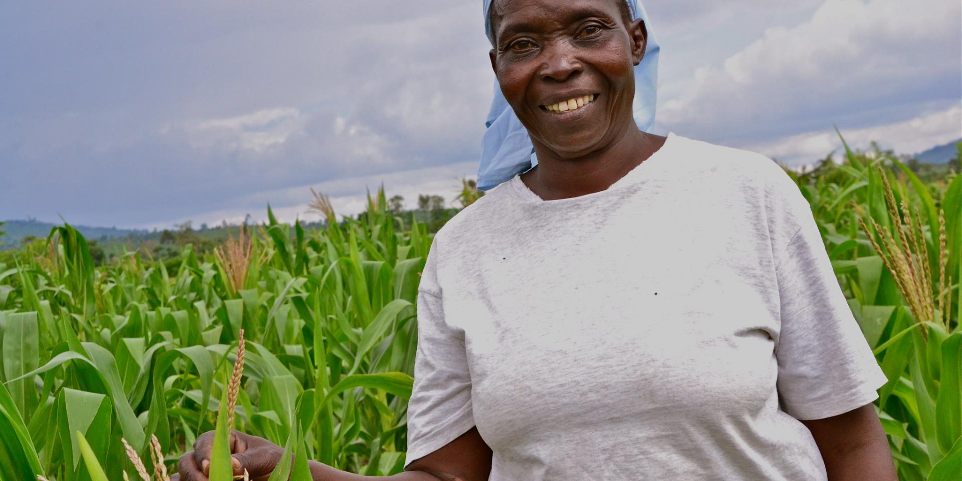 Peris Owiti, a farmer in Kenya