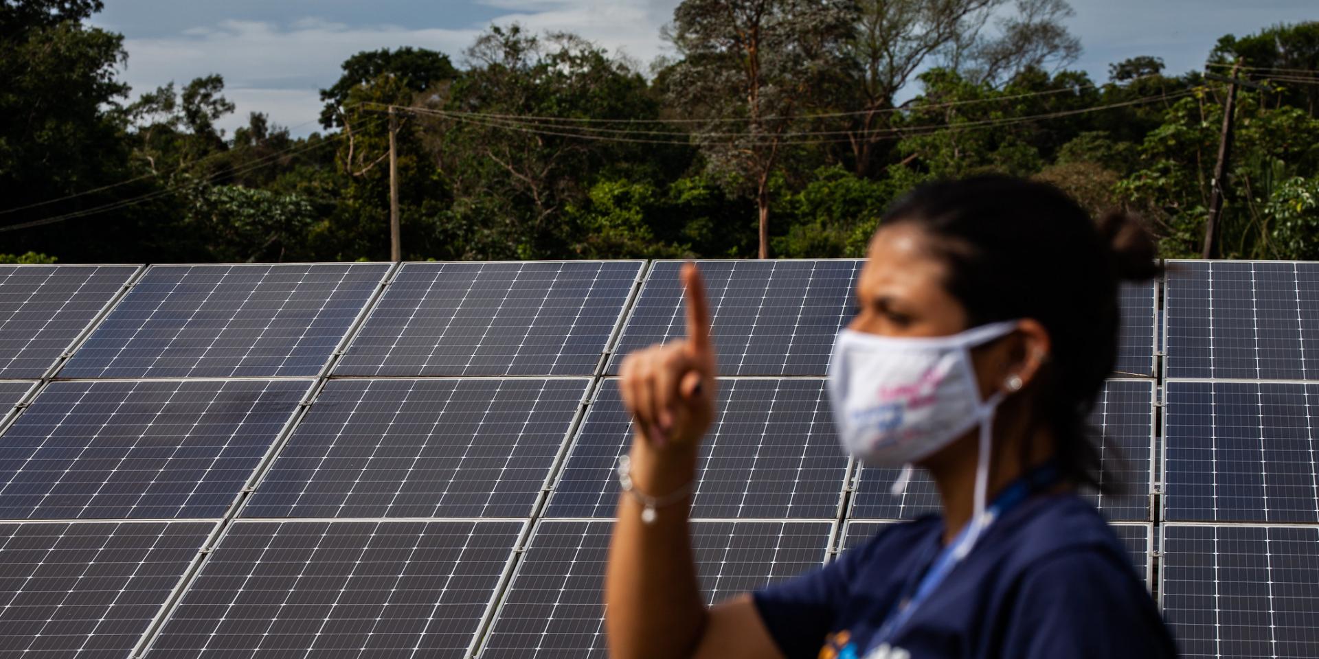 Fazenda Solar Bemol, located at kilometer 24 of Highway AM-010, in Manaus, state of Amazonas, Brazil, is the largest solar energy farm in the northern region of Brazil.