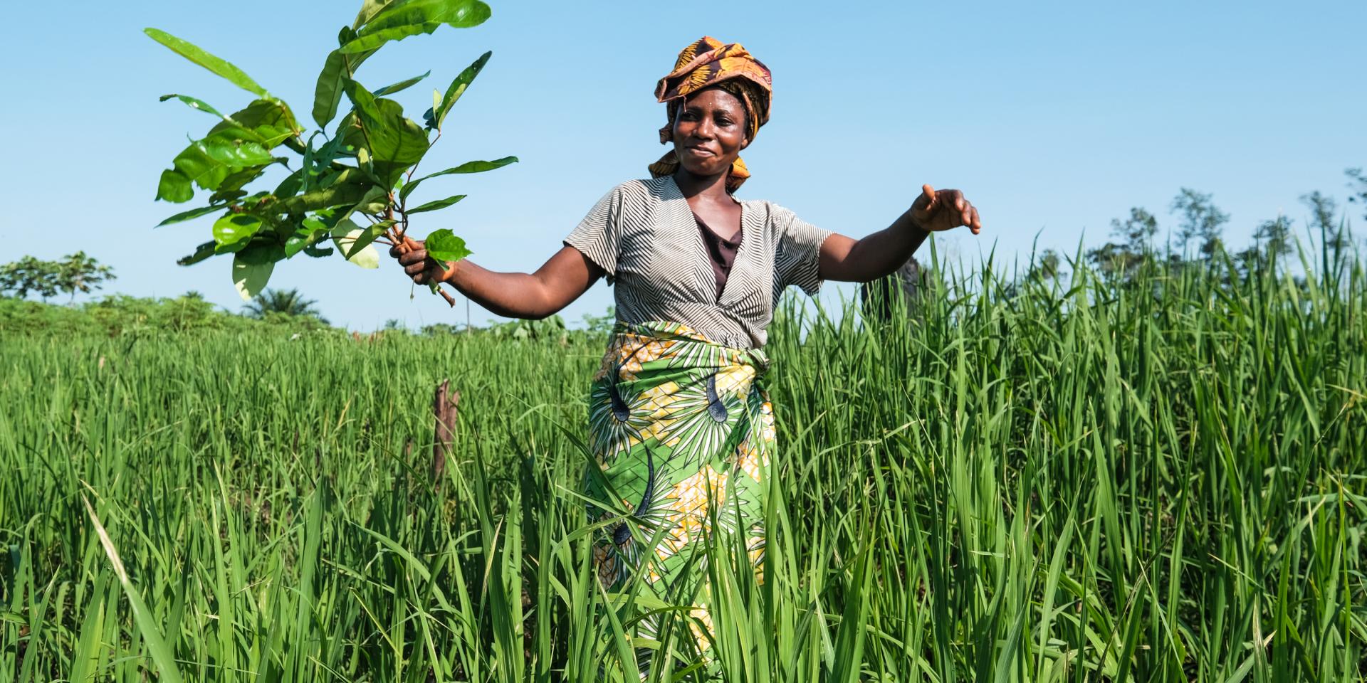 Member of Akilimali women association at work, Yanonge - DRC