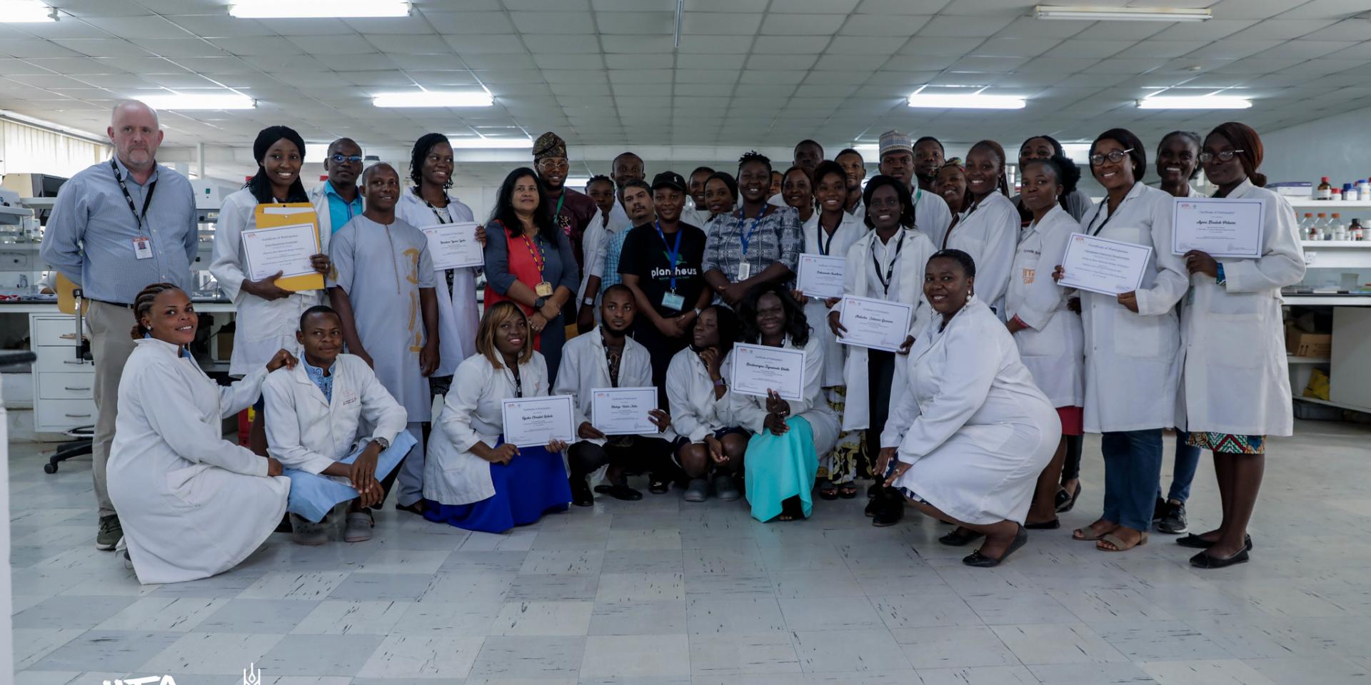 participants receiving certificates