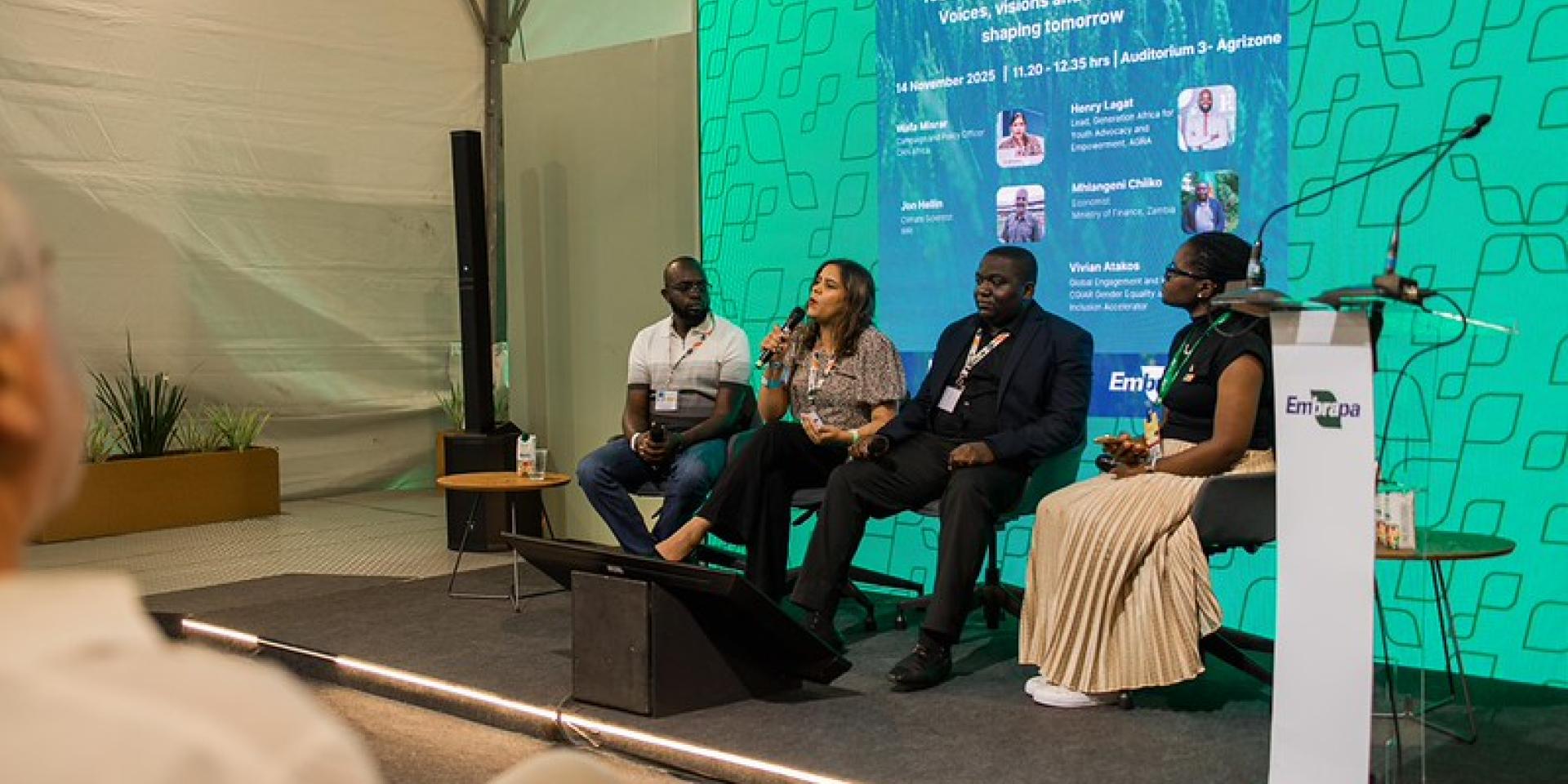 Session at Embrapa underway. 