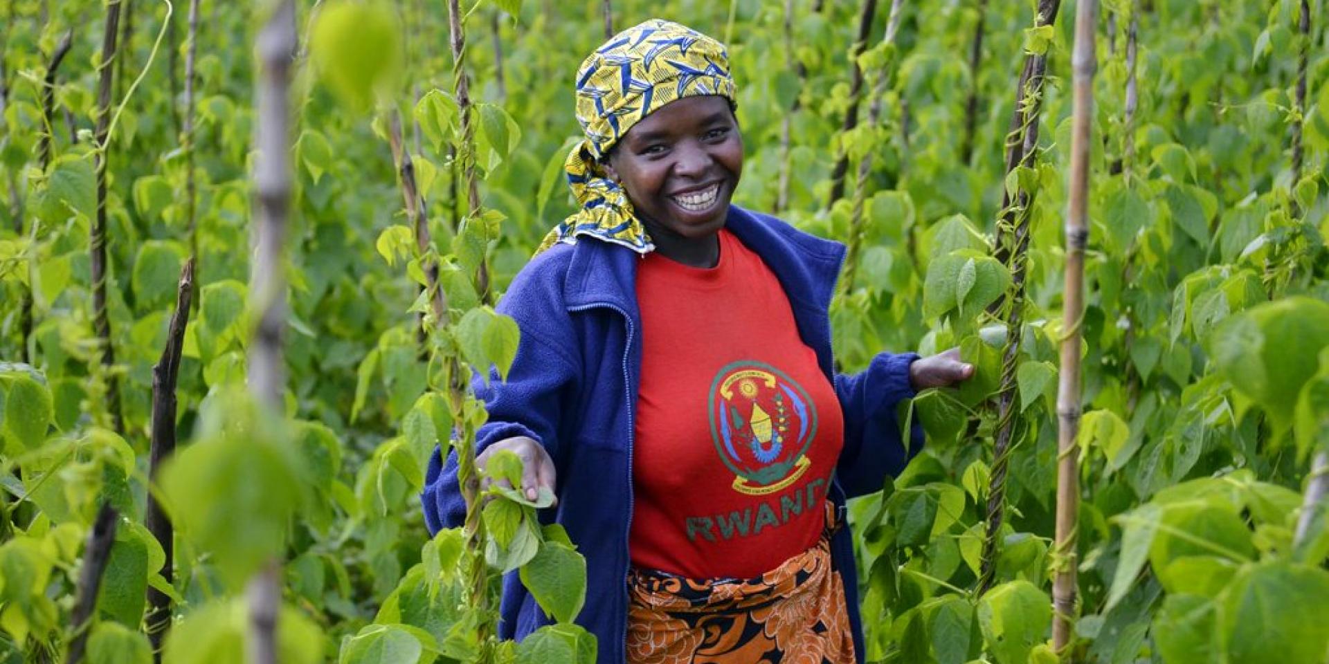 woman on a farm