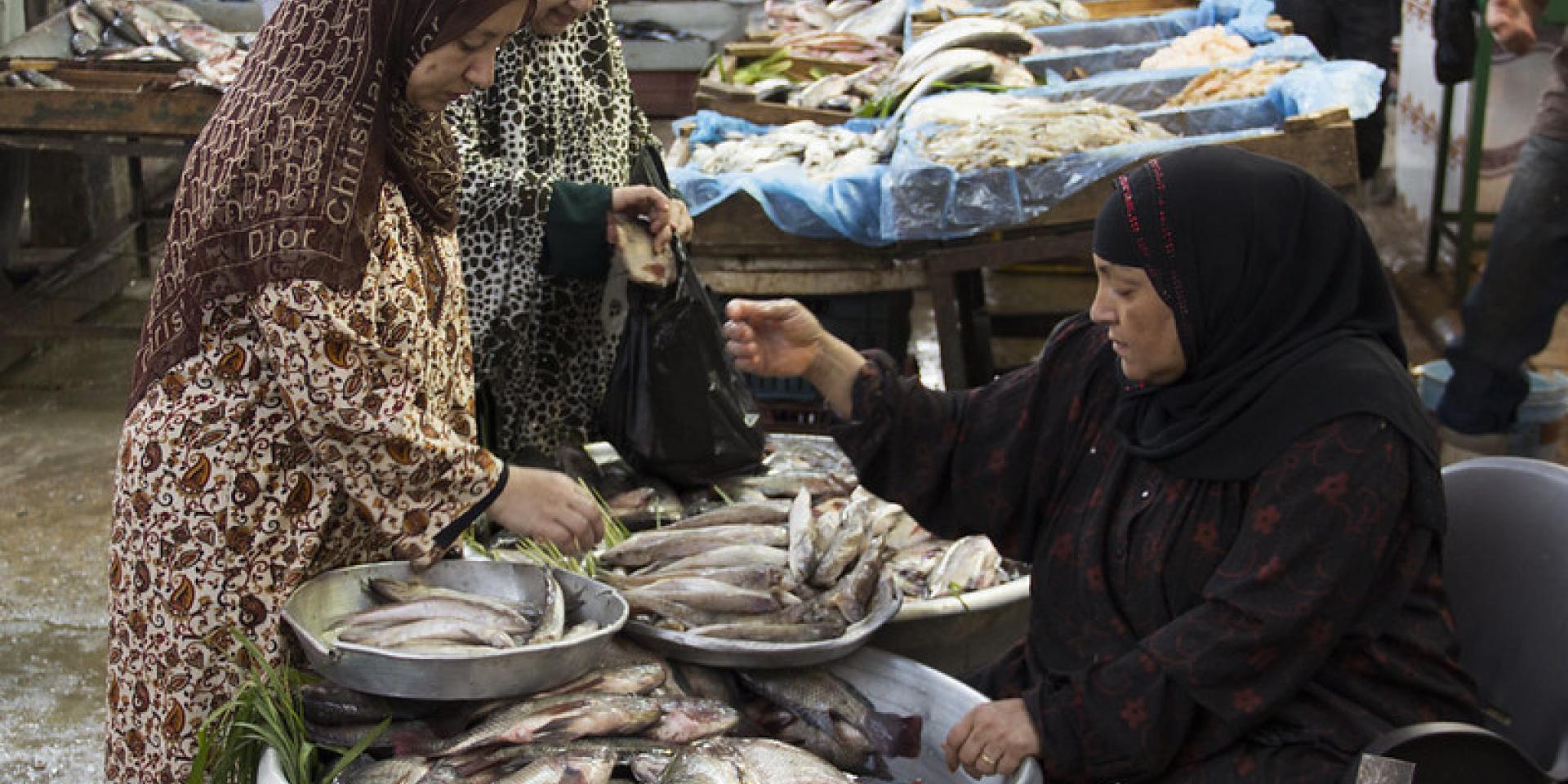 Women selling fish