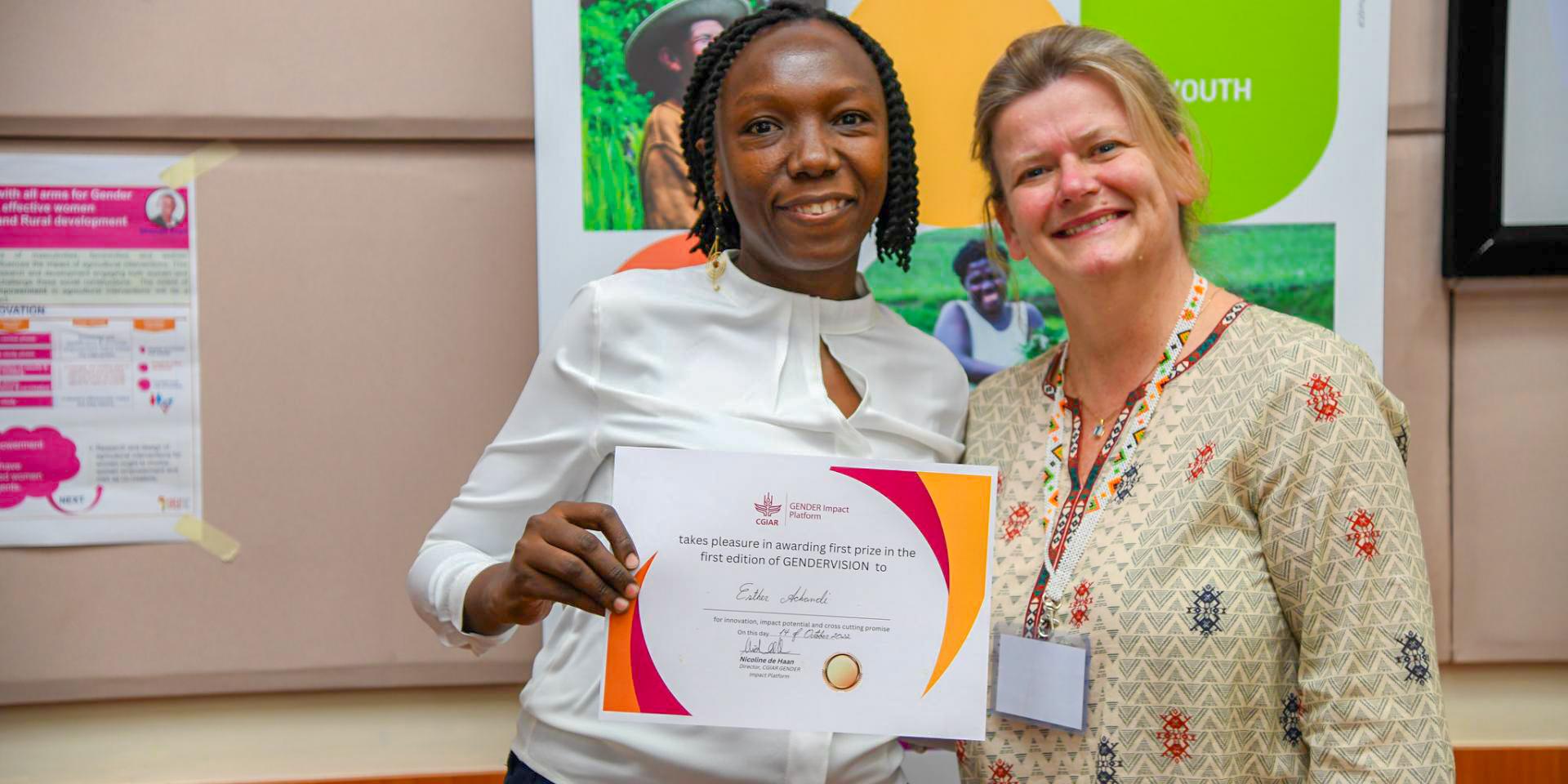 Esther Achandi and Nicoline de Haan