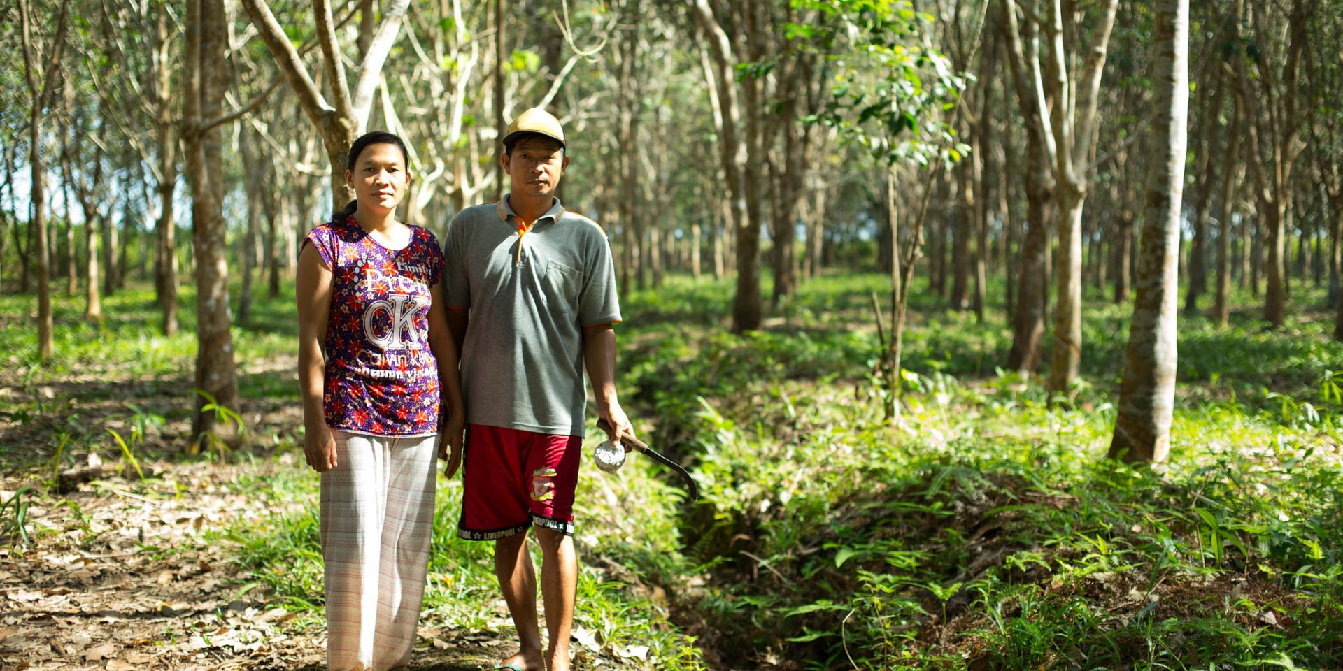 Photo of couple in forest