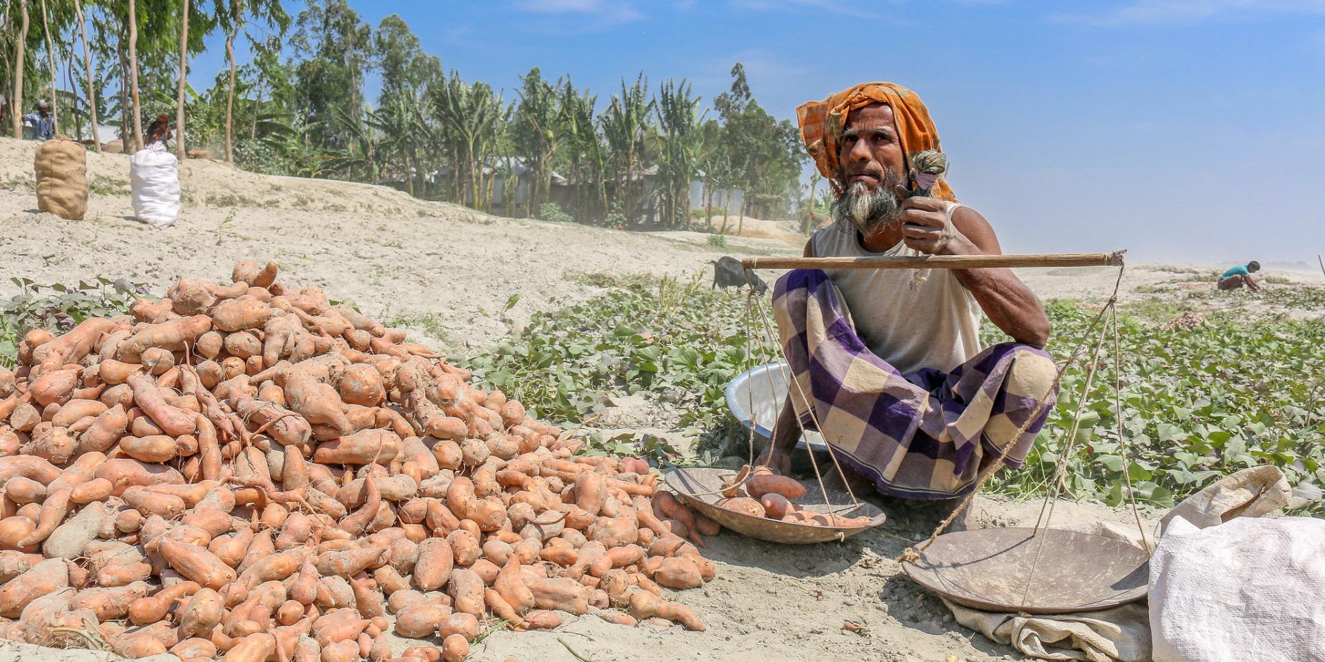 A farmer in Bangladesh